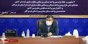 بهره برداری از 814مسکن محرومان در هرمزگان