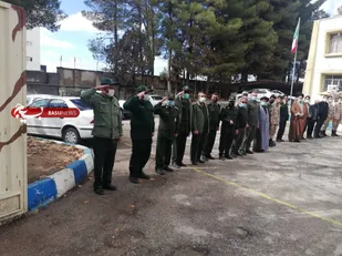 وداع با پیکر مطهر شهید عادل نژاد در سپاه عشایر استان و مارگون