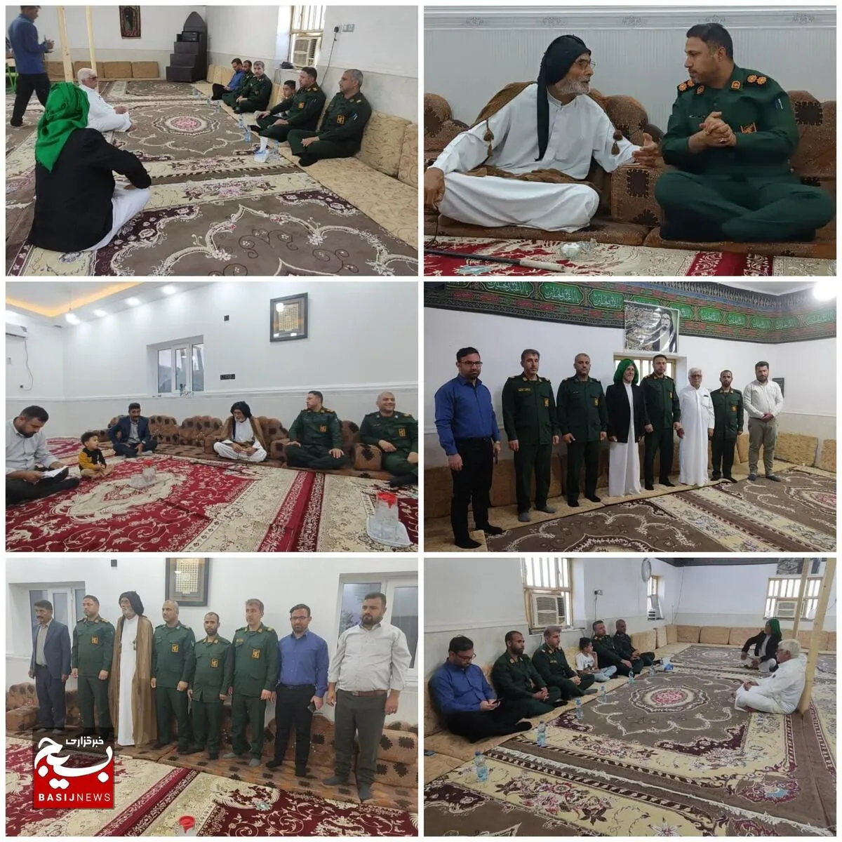دیدار فرمانده ناحیه مقاومت بسیج امام رضا(ع) شهرستان حمیدیه با جمعی از سادات روستاهای تابعه