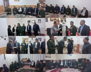 دیدارمسئولین  شهرستان دره شهر با خانواده شهدای دانش آموز دهستان ارمو