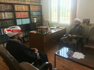 دیدار مسئول نمایندگی ولی فقیه سپاه کبودراهنگ با امام جمعه شیرین&lrm;&zwnj;سو