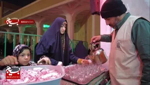 حضور کارکنان سازمان بسیج سازندگی سپاه قم در چایخانه حضرتی حرم حضرت معصومه&zwnj;(س)