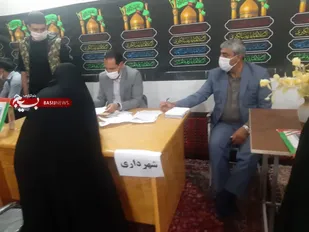 برپایی میز خدمت بسیج مدیران در شاهرود + تصاویر