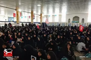 حضور پرشور بسیجیان در مراسم گرامیداشت رهبر شهید آیت&zwnj;الله خامنه&zwnj;ای(ره)