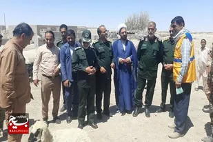 بازدید جانشین فرمانده سپاه سلمان از فعالیت های گروه جهادی شهید شیردل در هیرمند