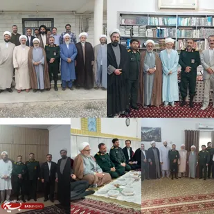 فرمانده و نماینده ولی فقیه در سپاه نینوا با علمای اهل سنت استان گلستان