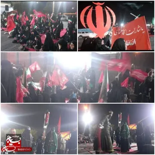 حضور حماسی اهالی بهارستان و معین&zwnj;زاده در اجتماع بزرگ عاشورایی فلکه کارگر اهواز