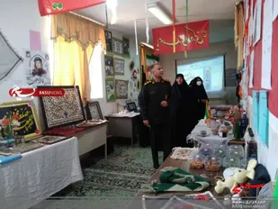 سرکشی فرمانده ناحیه حضرت امیراز نمایشگاه طرح اسوه بخش گلباف