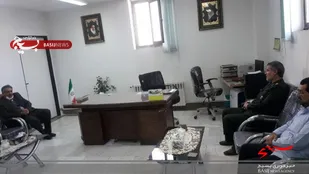 مدیر شبکه بهداشت و درمان با فرمانده ناحیه مقاومت بسیج دهاقان دیدار کرد