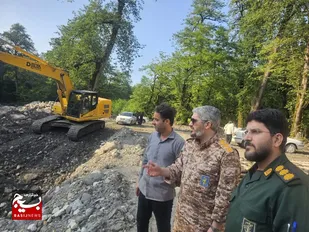 بازدید معاون هماهنگ&zwnj;کننده سپاه کربلا و مسئول بسیج سازندگی مازندران از پروژه سرشاخه&zwnj;گیر رودخانه پلنگ&zwnj;آبرود در عباس&zwnj;آباد