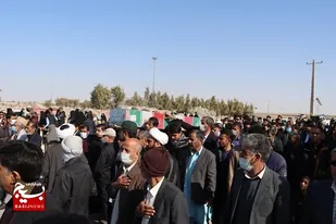 مراسم تشییع و تدفین پیکر مطهر شهید گمنام در شهر جدید رامشار