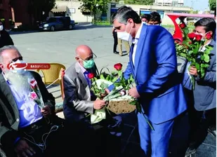 دیدار  مدیران ارشد شهرستان ری با سالمندان آسایشگاه  کهریزک