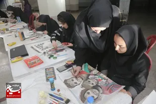 برگزاری ورک&zwnj;شاپ نقاشی و خوشنویسی با موضوع&nbsp; کودکان مظلوم غزه در همدان