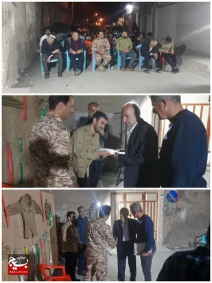 مراسم آبروی محله در بیست متری شهرداری شرق اهواز به مناسبت دهه مبارک فجر