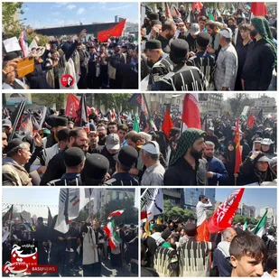 حضور حماسی عشایر غیور بختیاری شهرستان اندیکا در تشییع پیکر رهبر شهید