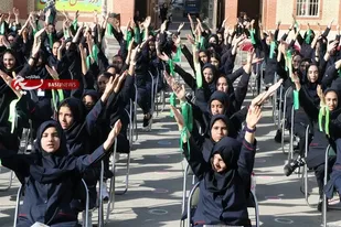 برگزاری جشن وحدت عشق در مدرسه دخترانه بیک محمدلویی شهرستان قدس