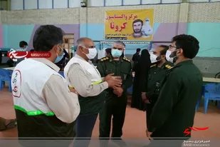بازرس طرح شهید سلیمانی از مزکز واکسیناسیون شهید میر حسینی بازدید کرد
