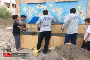 خدمات&zwnj;رسانی گروه&zwnj;های جهادی بسیج دانشجویی در روستای هیزج قهاوند