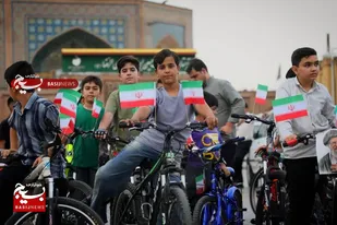 رکاب&zwnj;زنی کودکان و نوجوانان قزوینی به یاد شهدای جنگ رمضان