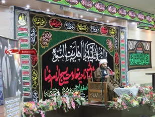 برگزاری مراسم عزاداری به مناسبت ایام فاطمیه در ناحیه مقاومت بسیج امام رضا (علیه السلام)