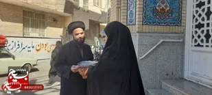 قدردانی بسیجیان پایگاه سیدالشهداء از طلاب محله
