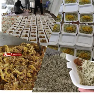 طبخ و توزیع ۱۰۰۰ پرس اطعام تبرکی در شاهرود