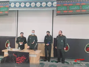 مراسم تکریم ومعارفه فرمانده حوزه مقاومت بسیج شهید مطهری