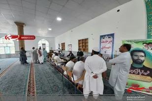 میز خدمت جهادی در بخش دامن ایرانشهر