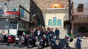 رژه موتوری نیروهای مسلح در شهرستان شاهرود برگزار شد