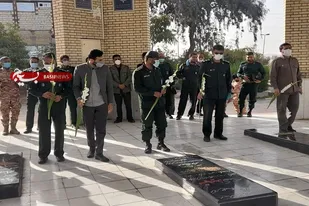 پاسداران شهرستان داراب با حضور در گلستان شهدای گمنام با شهدا عهد و پیمان بستند