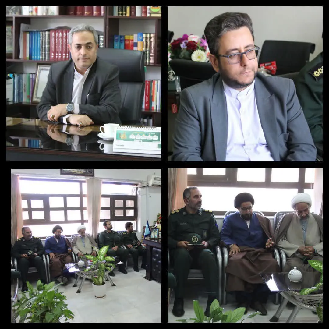 دیدار با ریاست دادگستری شهرستان آران وبیدگل در آستانه هفته قوه قضاییهبه همت رزمندگان گردان 117 لشکر 14 امام حسین(علیه السلام)
