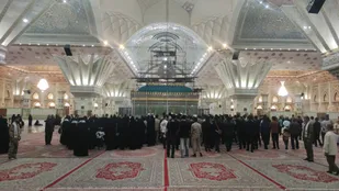 برگزاری آیین گرامیداشت هفته بسیج دانش آموزی و شهید فهمیده، در مرقد مطهر