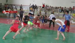 كسب مقام سوم مسابقات طناب كشی