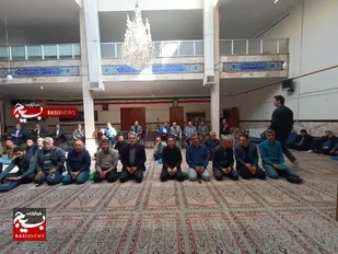 برگزاری مراسم گرامیداشت شهادت سیدحسن نصرالله و سردار شهید نیلفروشان در مسجد صاحب زمان(عج) کرج+ تصاویر