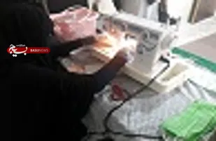 تلاش خستگی &zwnj;ناپذیر بانوان جهادگر برای تولید ماسک&zwnj;