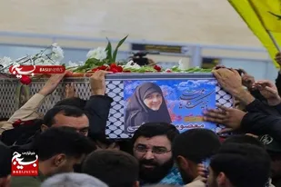 پیکر شهیده کرباسی در حرم مطهر شاهچراغ آرام می&zwnj;گیرد