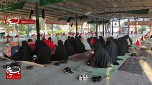 صبحگاهی به رنگ ایثار و برکت در گلزار شهدای ماهشهر