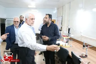 بازدید سردار تقی زاده مدیر عامل بنیاد تعاون بسیج از شهرک صنعتی سدید کرمان