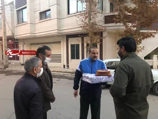 تقدیر بسیجیان از فرمانده سپاه شاهرود به مناسبت پنجم آذرماه