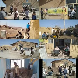 مرمت دو مدرسه عشایری توسط بسیجیان گروه جهادی شهید حججی انابد