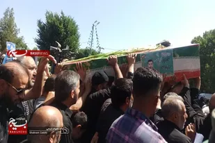 آیین تشییع پیکر شهید مدافع وطن &laquo;هومن غیاثوند&raquo; در ملایر