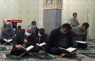 کرسی تلاوت در شام میلاد حضرت ولیعصر(عج) در محله شهیدان بختیاری پیشوا