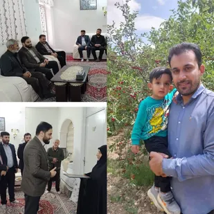 دیدار جانشین سازمان بسیج کارگران و کارخانجات کشور با خانواده شهید اقتدار بسیج ابوالفضل شهباز به مناسبت روز مادر