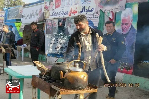 برنامه نذر خون و اجتماع موکب‌ها و مردم شهرستان کوار برگزار شد
