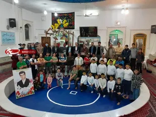 تجلیل از خانواده شهید مدافع سلامت محسن خادم آرانی