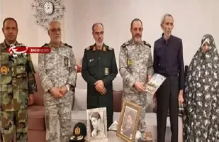 دیدار جانشین رئیس ستاد کل نیروهای مسلح از خانواده شهید فخیمی