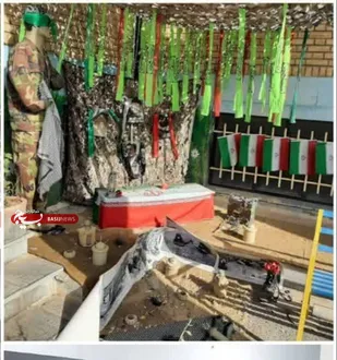 برگزاری مراسم یادبود شهدا در توسط بسیجیان حوزه کارگری و کارخانجات استان تهران