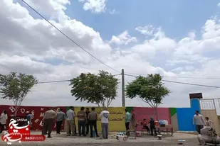 رنگ آمیزی&nbsp; مدرسه ادب در روستای علی جوق از توابع بخش جوکار