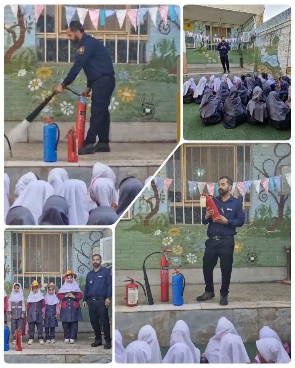 اموزش ایمنی درمدارس امیدیه 
