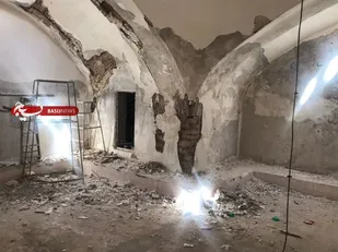 آغاز مرمت گرمابه تاریخی شهر بیارجمند